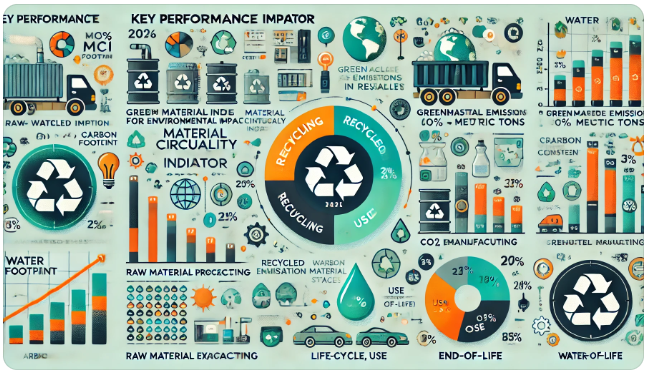 Infographic of KPIs for Environmental Impact
