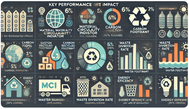 Infographic of Key Performance Indicators for Environmental Impact